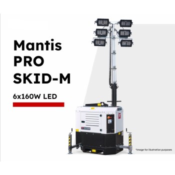Мобилна осветителна кула Mantis PRO SKID-M