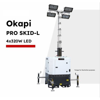 Мобилна осветителна кула Okapi  PRO SKID-L